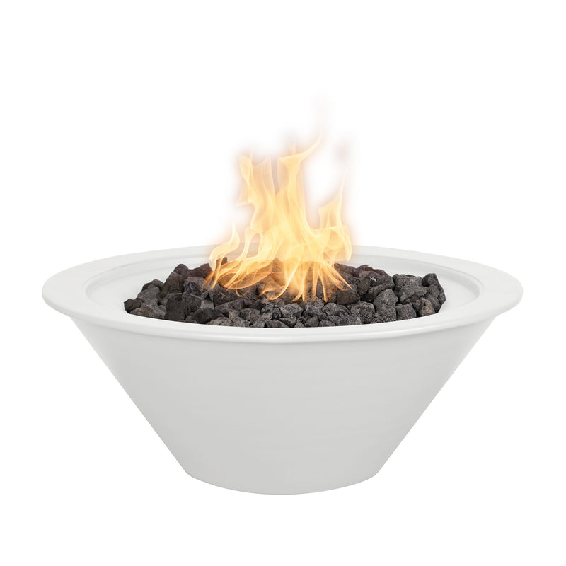 The Outdoor Plus Cazo Fire Bowl - Powder Coat Soft White