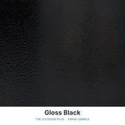 Gloss Black finish sample - The Outdoor Plus
