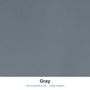 Gray finish sample - The Outdoor Plus