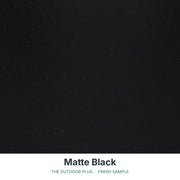 Matte Black finish sample - The Outdoor Plus