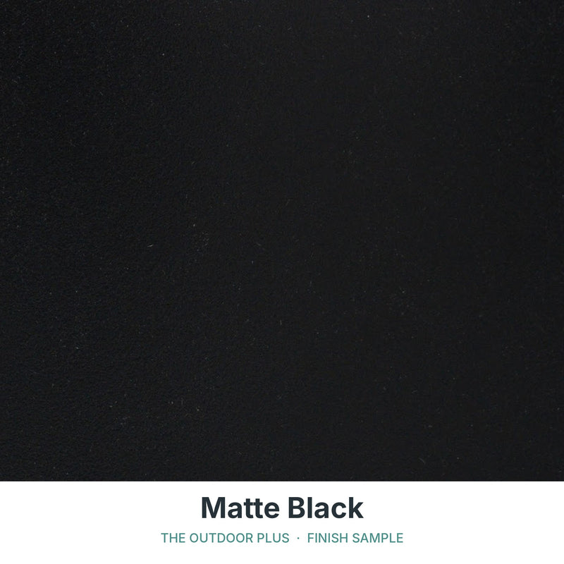 Matte Black finish sample - The Outdoor Plus
