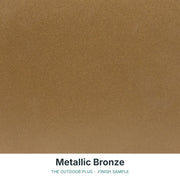 Metallic Bronze finish sample - The Outdoor Plus