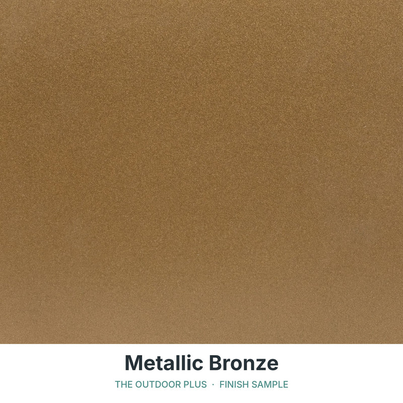 Metallic Bronze finish sample - The Outdoor Plus