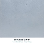 Metallic Silver finish sample - The Outdoor Plus