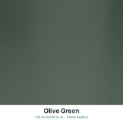 Olive Green finish sample - The Outdoor Plus