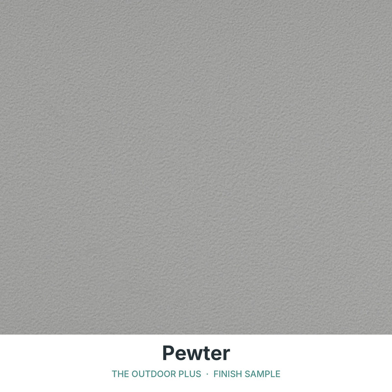 Pewter finish sample - The Outdoor Plus