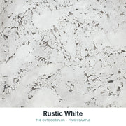 Rustic White finish sample - The Outdoor Plus