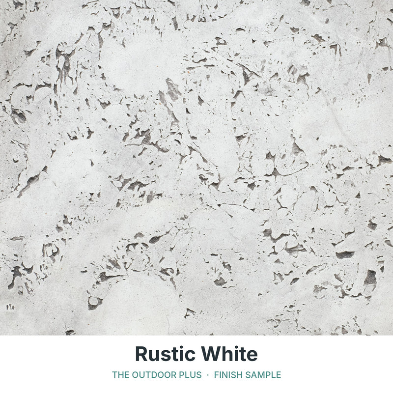 Rustic White finish sample - The Outdoor Plus