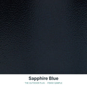 Sapphire Blue finish sample - The Outdoor Plus