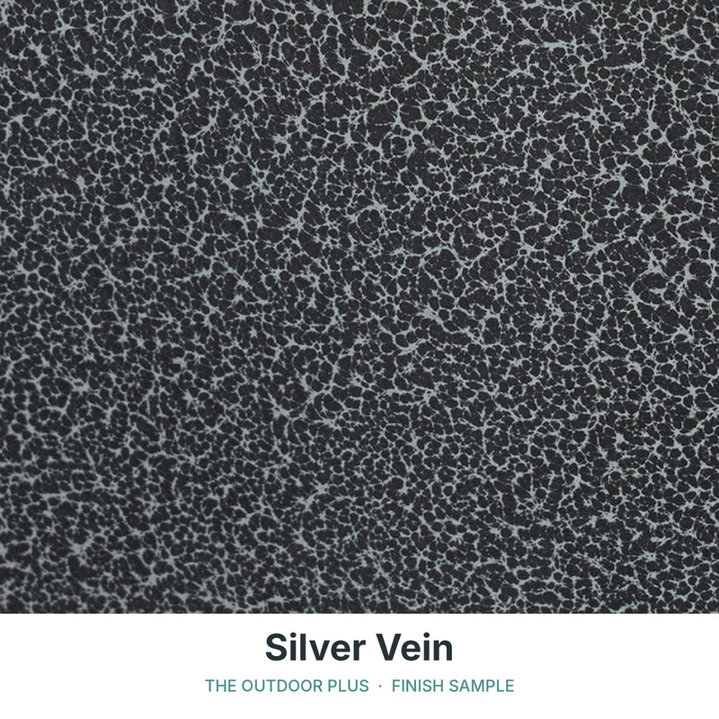 Silver Vein finish sample - The Outdoor Plus
