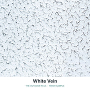 White Vein finish sample - The Outdoor Plus