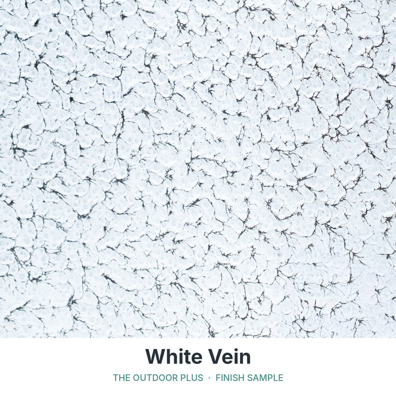 White Vein finish sample - The Outdoor Plus