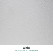 White finish sample - The Outdoor Plus