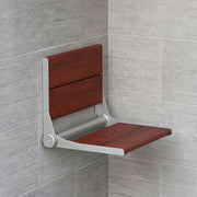 ThermaSol Shower Seat Bamboo, Folding Wall-Mount