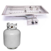 HPC 36x14" H-Burner Bowl Fire Pit Insert, CSA Certified