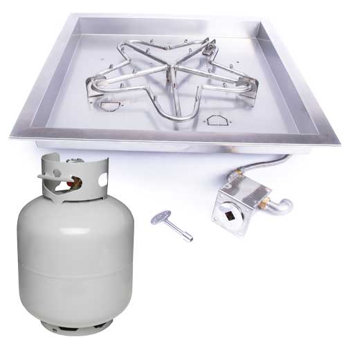 HPC 24" Square Bowl Fire Pit Insert, CSA Certified