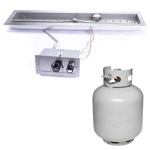 HPC 24" Linear Trough Fire Pit Insert, CSA Certified