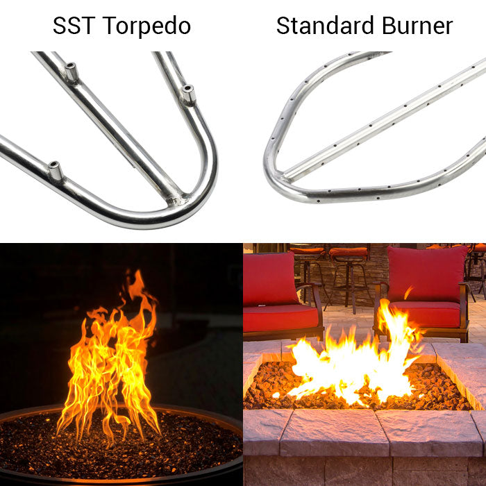 HPC 73x8" Linear Match Lit Fire Pit Burner Kit
