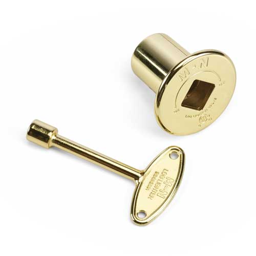 HPC Polished Brass Flange and Key