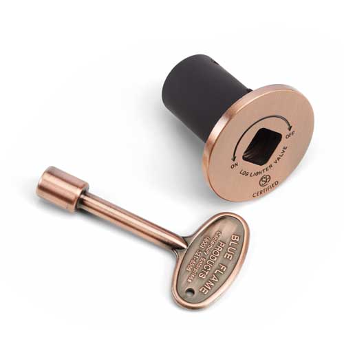 HPC Antique Copper Flange and Key