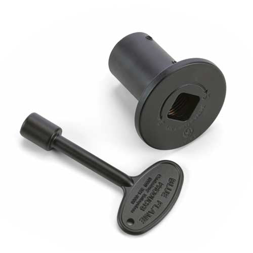 HPC Flat Black Flange and Key