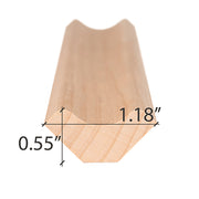PROSAUNAS Alder 1x2 (14mm x 30mm) Inside Corner Trim SI