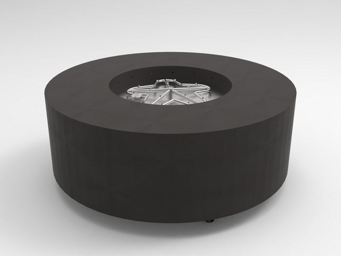 HPC 60" Round Metal Enclosure with Fire Pit Burner