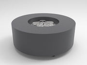 HPC 48" Round Metal Enclosure with Fire Pit Burner