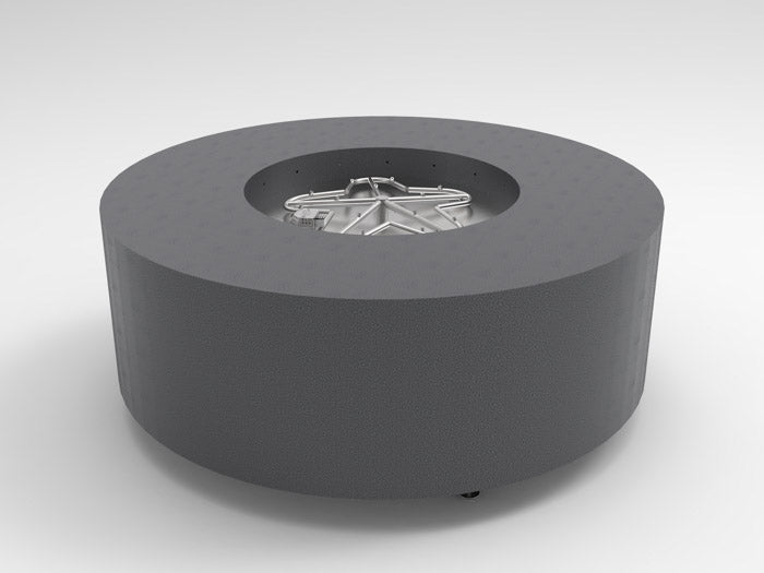 HPC 48" Round Metal Enclosure with Fire Pit Burner