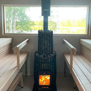 Cozy Heat Chimney Cover SW H500 Chimney Cover, Black Stainless Steel, for SW Sauna Stoves