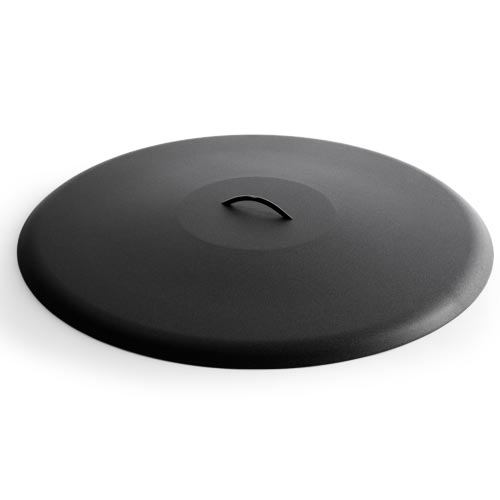 HPC Round Aluminum Fire Pit Hard Cover-Black Wrinkle