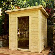 SaunaLife Model G2 Garden Series Outdoor Home Sauna Kit, Up to 4 Persons