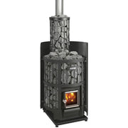 Harvia Legend 150 SS WH Pkg Wood-Burning Sauna Stove Package, 16kW