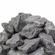 Harvia sauna heater stones with split face design for use in sauna heaters, natural volcanic stones for optimal heat retention.