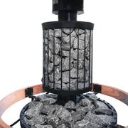 Harvia Legend 150 SS WH Pkg Wood-Burning Sauna Stove Package, 16kW