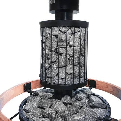 Harvia Legend 150 SS WH Pkg Wood-Burning Sauna Stove Package, 16kW