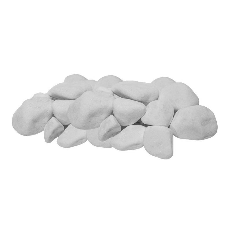 Harvia AC4000 Decorative White Sauna Heater Stones, Rounded, 5-10cm