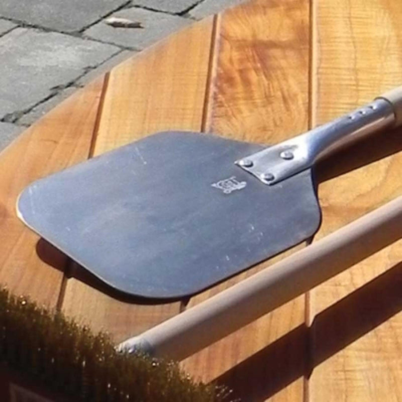 HPC Forno de Pizza Aluminum Pizza Peel w/38" Wood Handle - Backyard Supply Direct