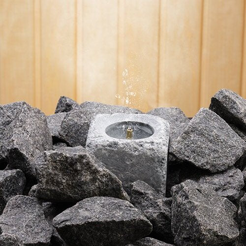 Hukka SaunaSimo Sauna Fountain & Essence Diffuser, Single Pillar, Square