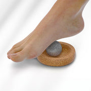 Hukka Mini SoleJoy Sauna Massage Stone w/ Natural Cork Base, Sphere