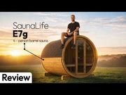 Best barrel sauna kit in the US — SaunaLife outdoor barrel sauna review and overview