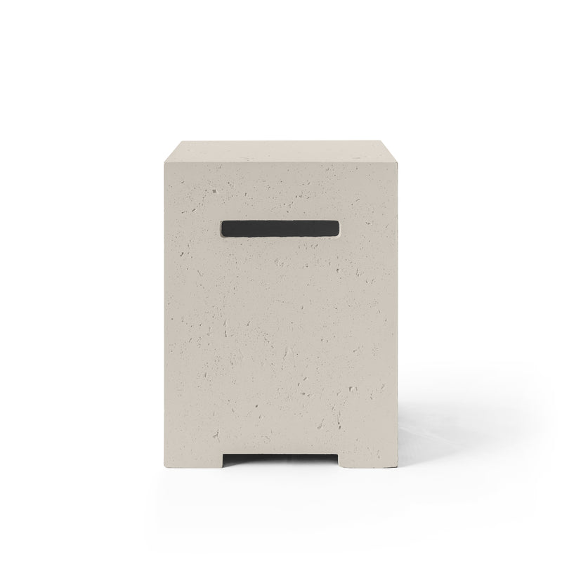 HPC Concrete propane tank cover in Clay