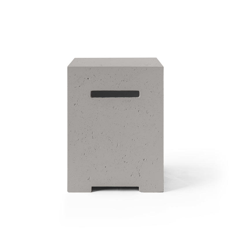 HPC Concrete propane tank cover in Sandstone
