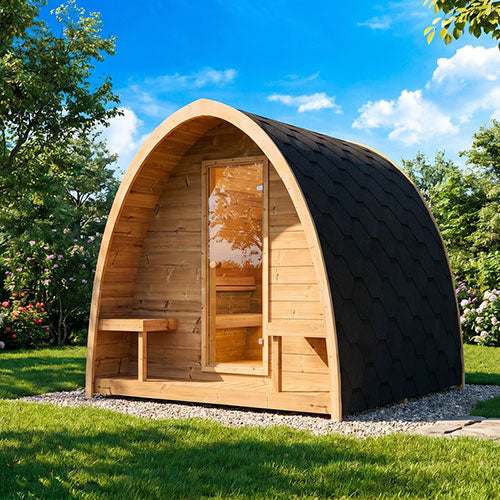 SaunaLife Model G3 Garden Series Outdoor Home Sauna Kit, Up to 6 Persons