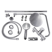SaunaLife Model R3 Rain Series Outdoor Barrel Shower Kit, 53"W x 90"H
