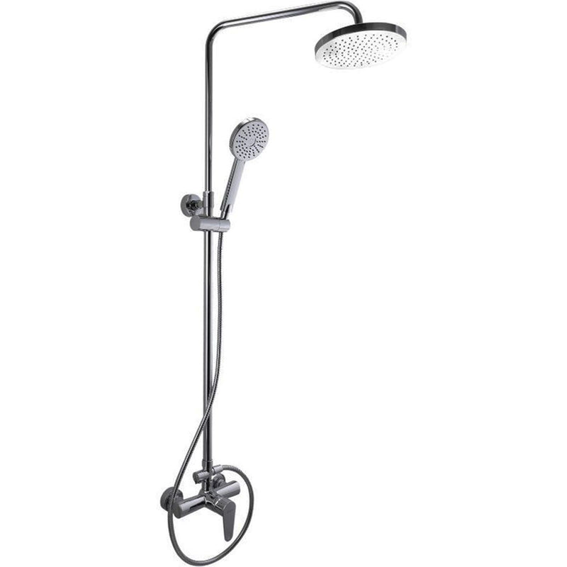 SaunaLife Model R3 Rain Series Outdoor Barrel Shower Kit, 53"W x 90"H