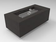 HPC 48" x 24" Rectangular Metal Enclosure with Fire Pit Burner