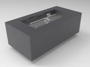 HPC 48" x 24" Rectangular Metal Enclosure with Fire Pit Burner