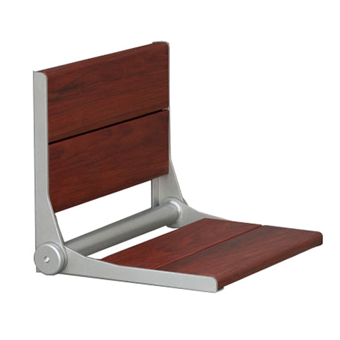 ThermaSol Shower Seat Bamboo, Folding Wall-Mount