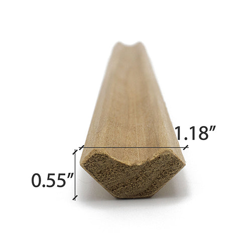 PROSAUNAS Thermo-Aspen 1x2 (14mm x 30mm) Inside Corner Trim SI